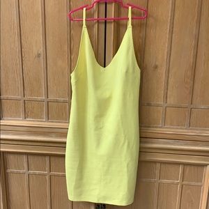 Sexy yellow low back dress H&M Sz S